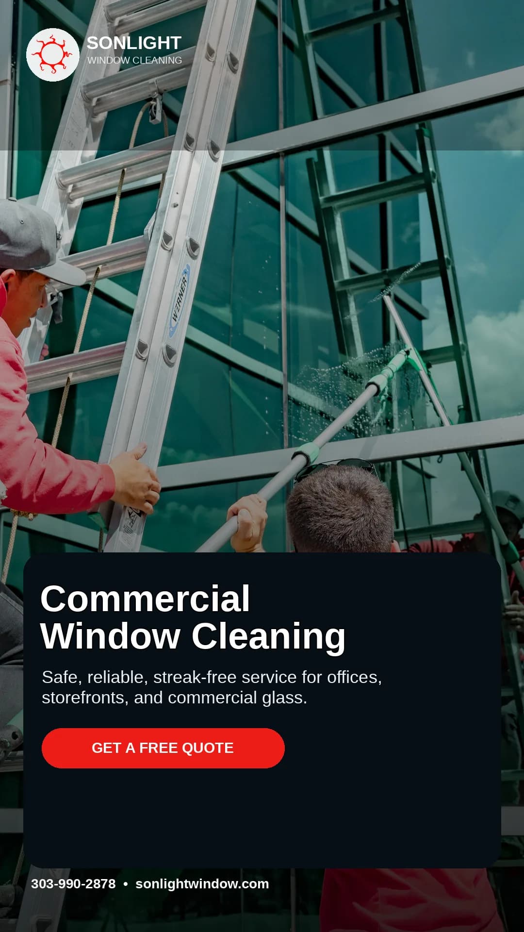 Sonlight commercial window cleaning service — Colorado Front Range — Centennial, Colorado